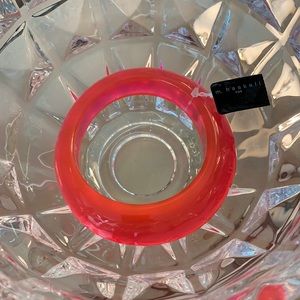 Neon Pink Lucite Bracelet